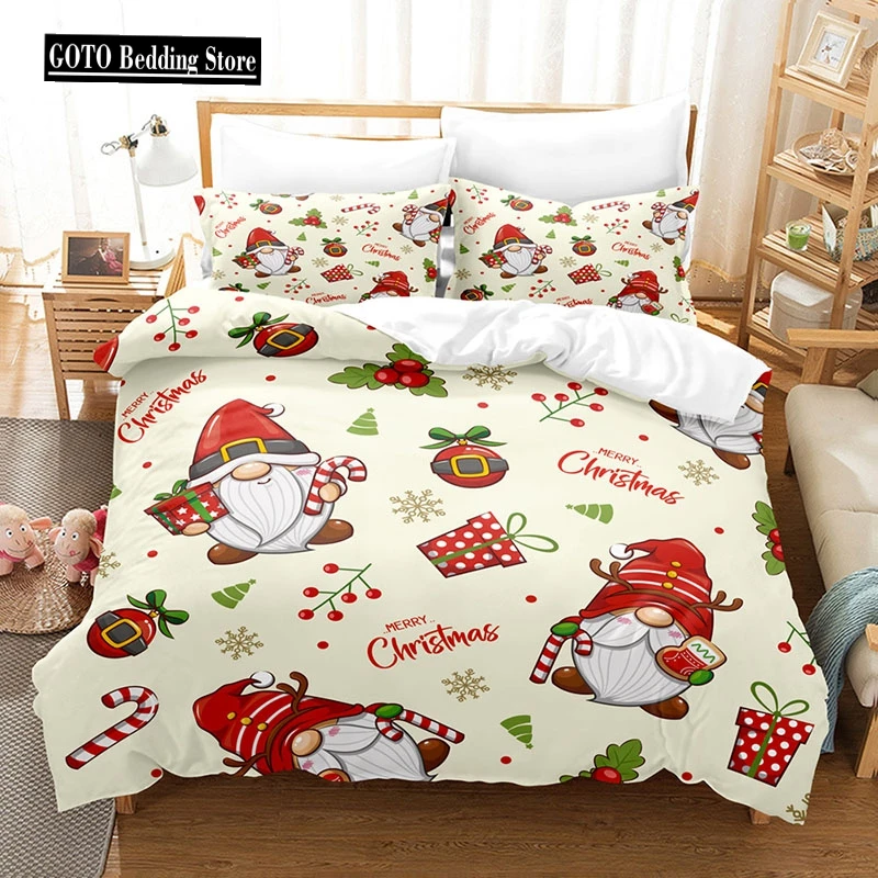 

Red Christmas Duvet Cover Bedding Sets Snowflake Duvet Cover Set White Snowflake Microfiber for Bedroom Decoration Teens Women