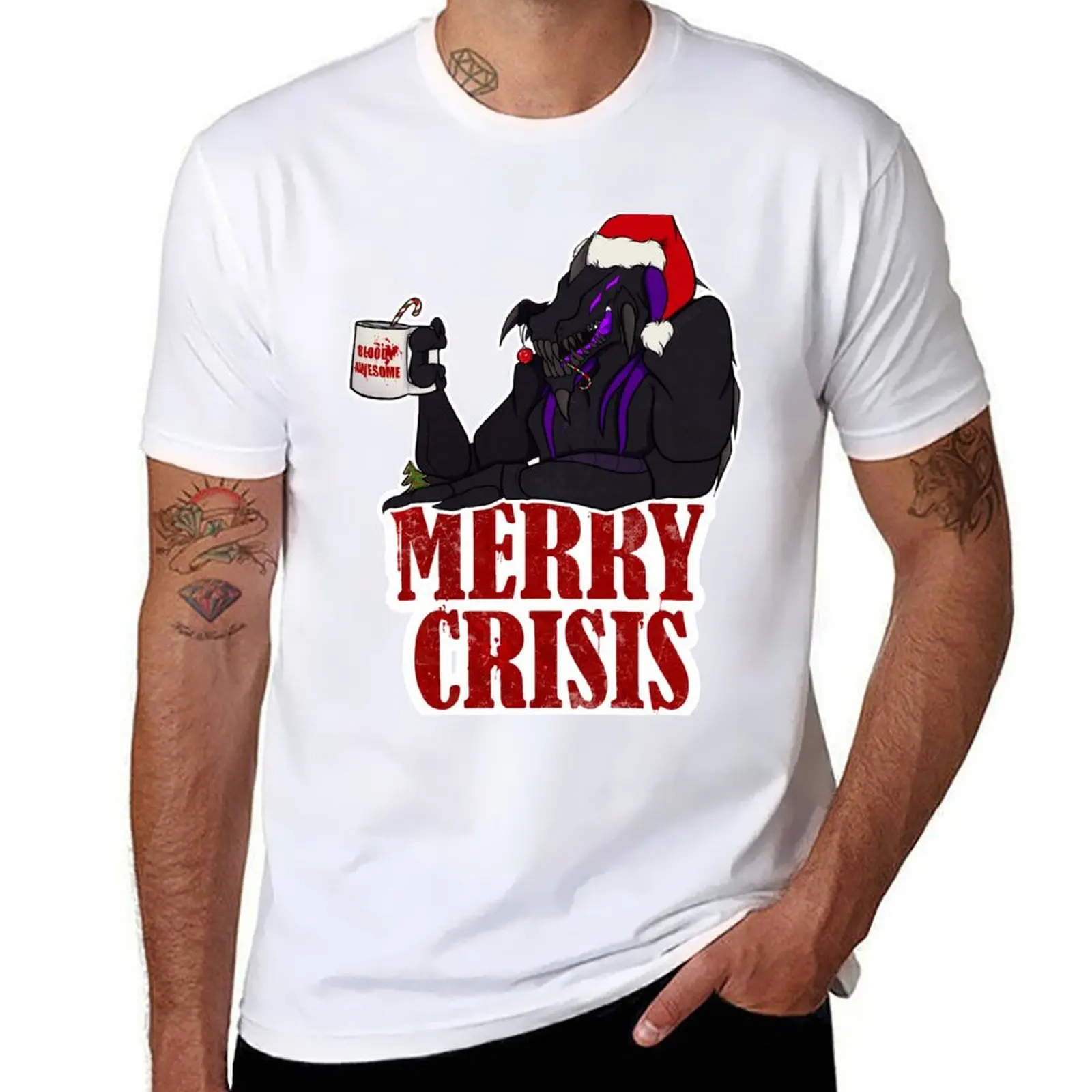 

t Crisis Wishes designer shirt designer t - Festive Harlock man Merry T-Shirt shirts
