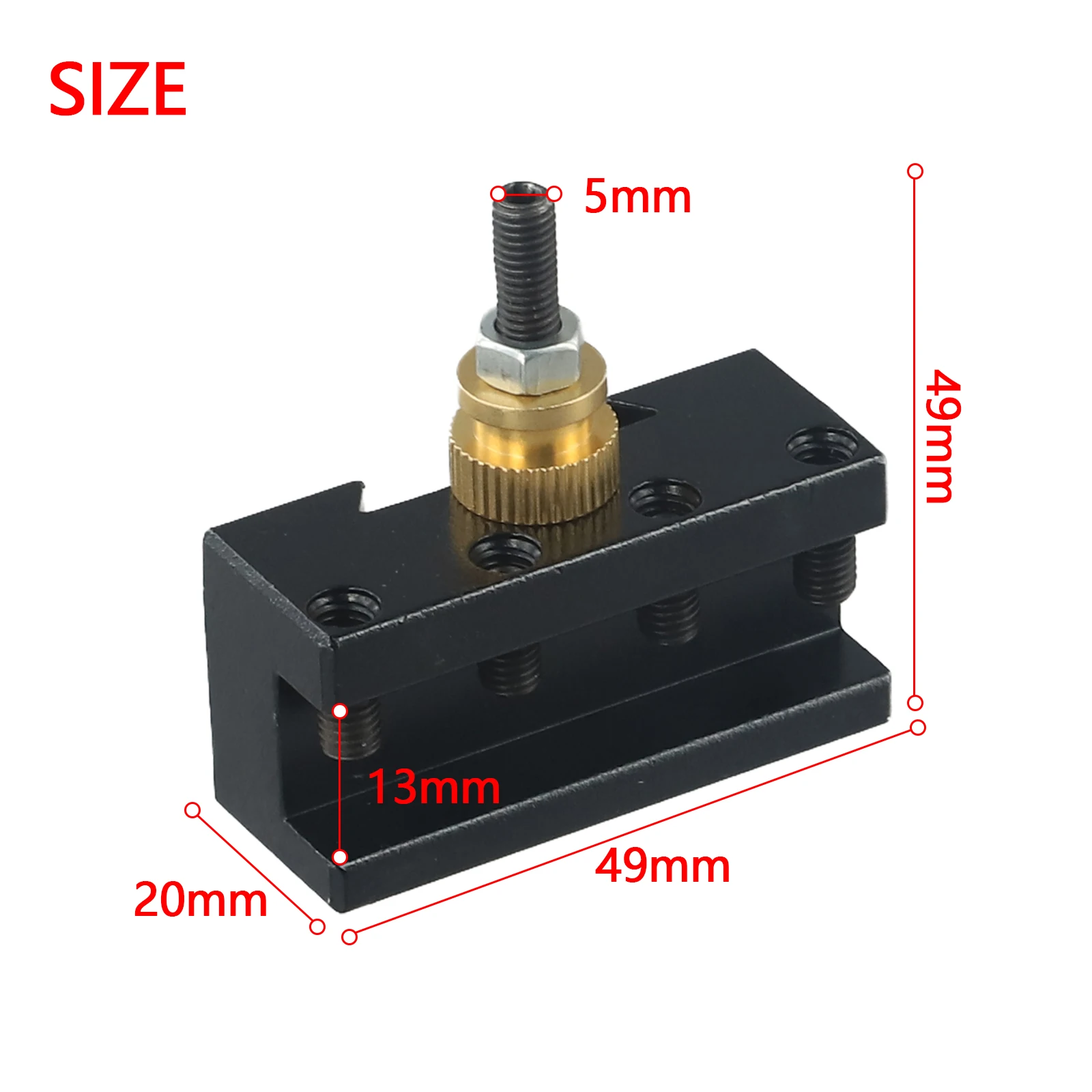 1/4-1/2Inch Mini Lathe Quick Change Post Facing Milling Boring Turning Facing Tool Holder Set Spare Part Power Tools Accessories