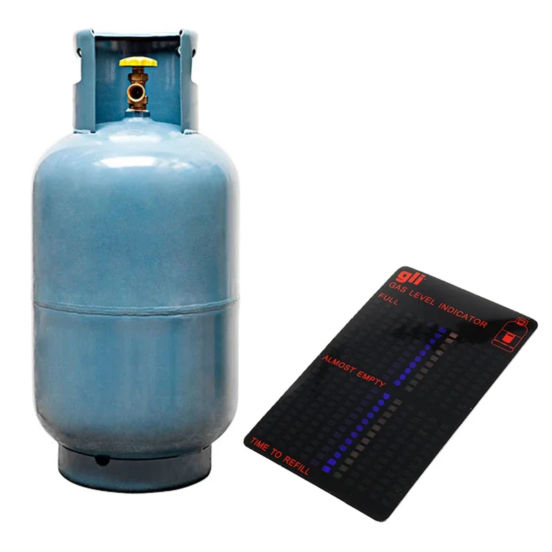 Magnetic Gas Cylinder Tool Gas Tank Level Indicator Propane Butane LPG Fuel Gauge Caravan Bottle Temperature Measuring