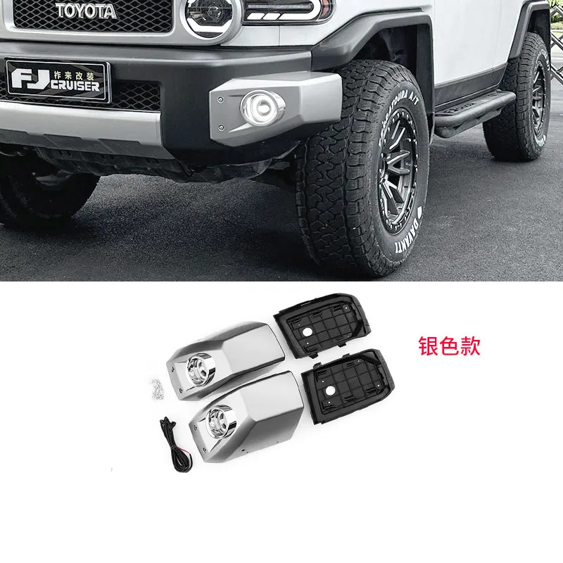 For 07-22 Toyota FJ Cruiser front bumper corner replacement installation with fog lamp corner bumper front bumper modification