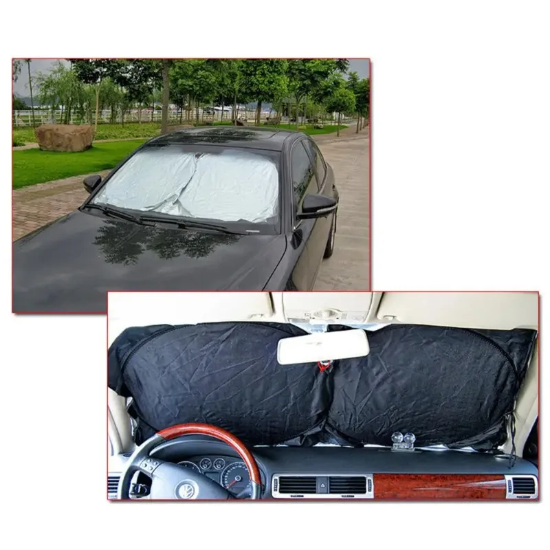 

150x70cm Anti UV Car Windshield Sun Shade - Heat Insulation Summer Folding Visor, Block Heat Parasol, Car Protection Accessories