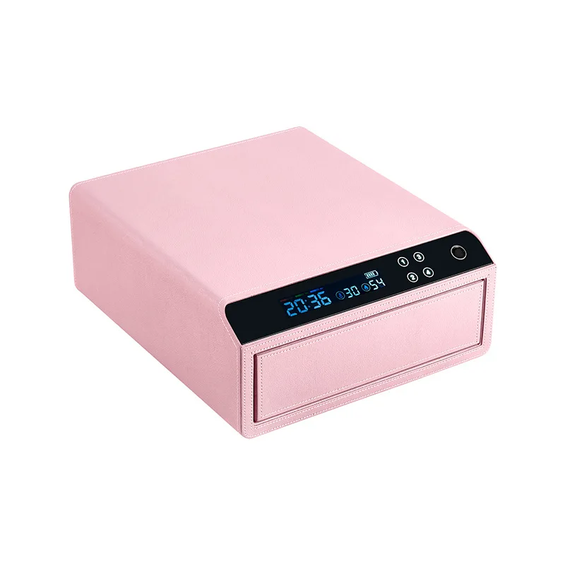 Safety deposit box with drawers, lockable LCD display time for family hotels