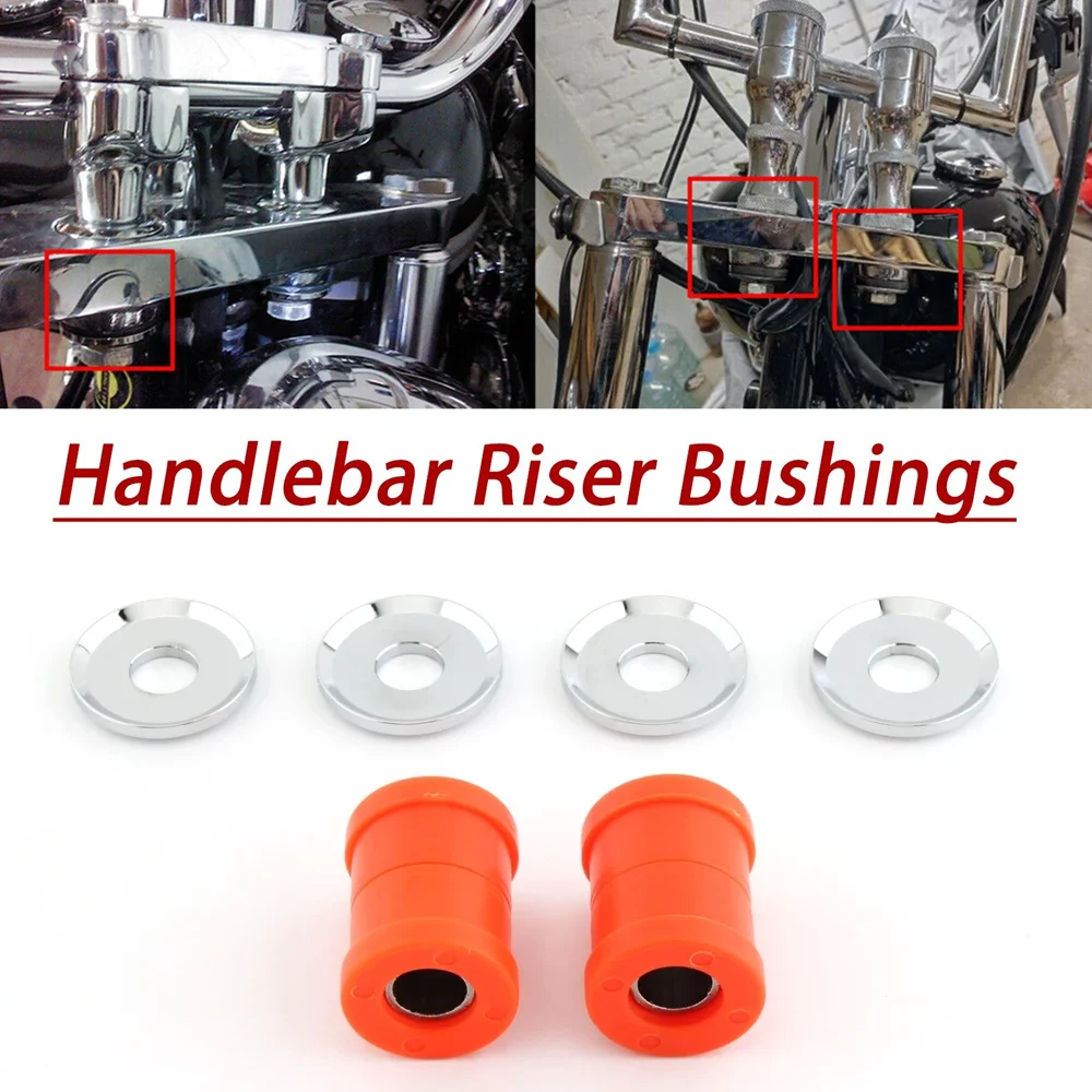 

Motorcycle Handlebar Shock Absorption Riser Polyurethane Bushing Kits For Harley Sportster XL 1973-2023 Softail Dyna 1973-2017