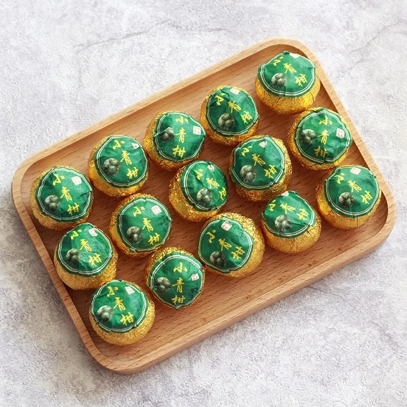 

Chinese XinHui XiaoQingGan Shu Puer Tea Packaging Paper YunNan Ripe Citrus Pu'er Tea Packaging Tag Paper