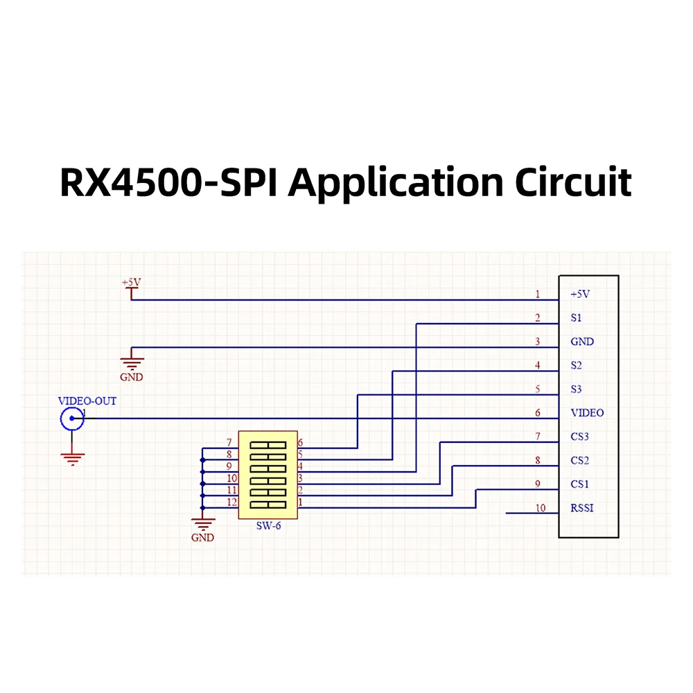 4.5G RX4500-SPI FPV-Empfängermodul - Drahtloser Videoempfänger für Drohnen mit 3300-5110MHz Breitband, hoher Empfindlichkeit und stabiler Empfangsqualität – Detail 12