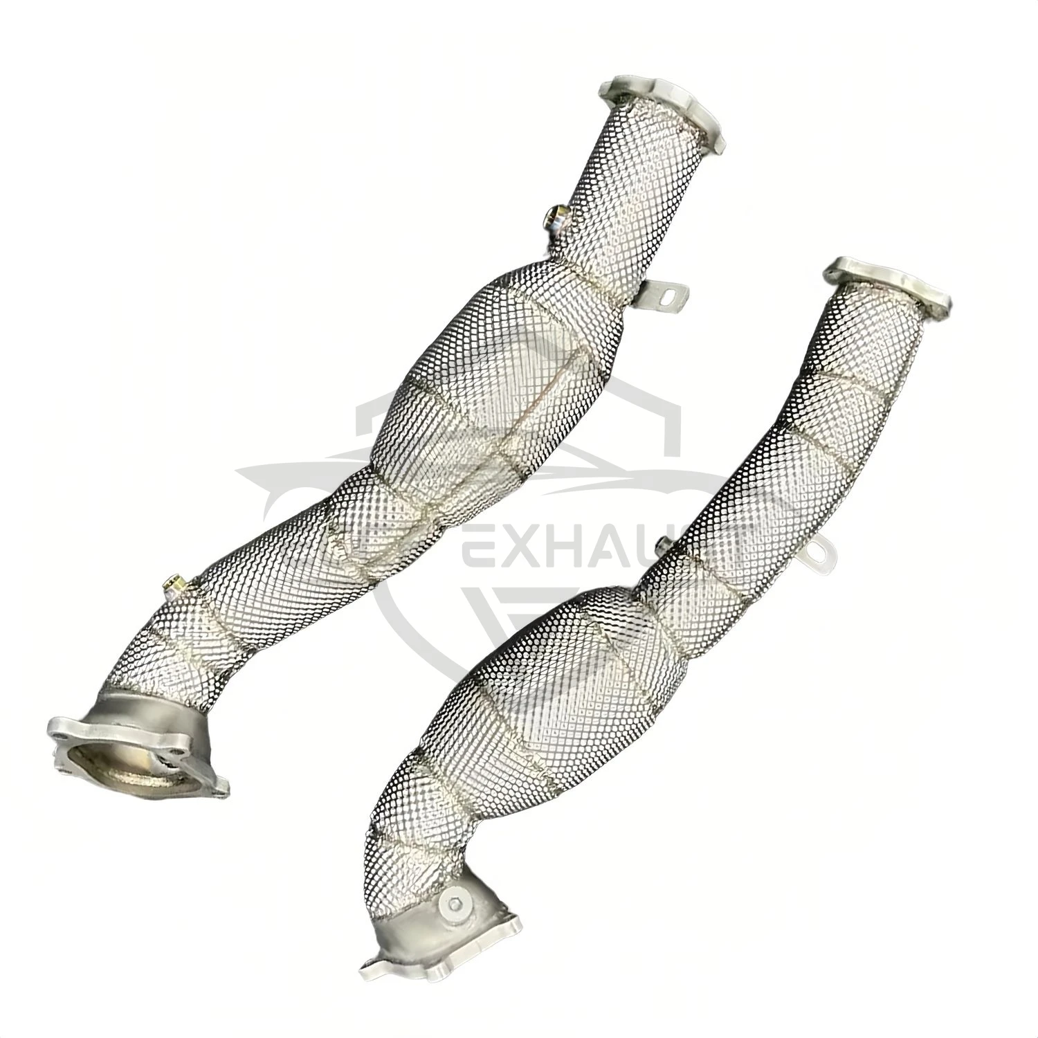 

Sports Downpipe With Heat Shield For Audi S6 S7 S8 RS6 RS7 C7 4.0 Aggressive Exhaust Sound High Flow Performance Upgrade