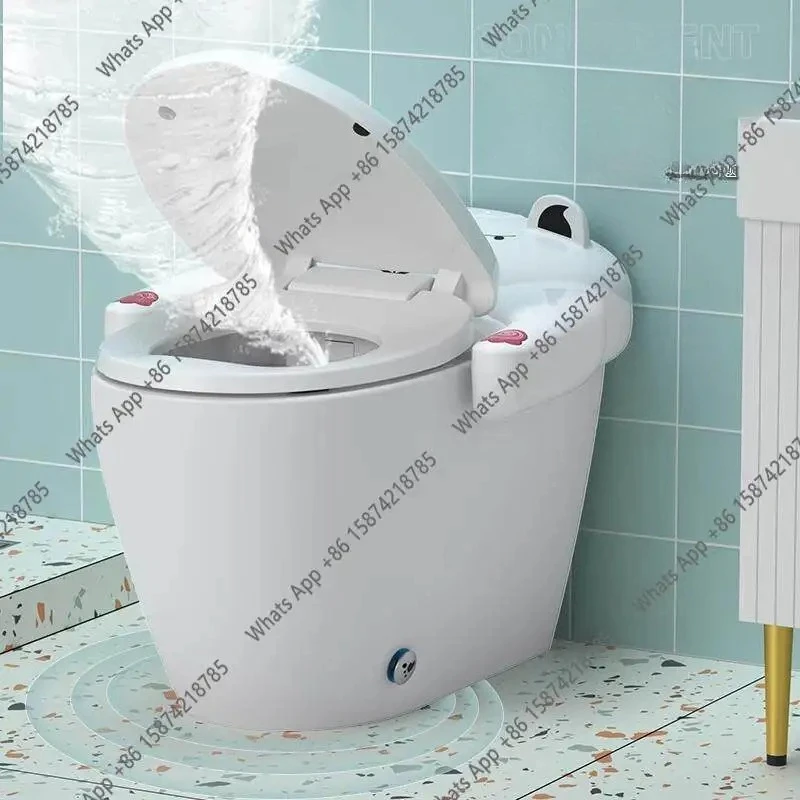 

XvChildren's Smart Toilet Automatic Flushing, Heating And Cleaning, Voice Control Kindergarten Children's Household Ceramic Toil