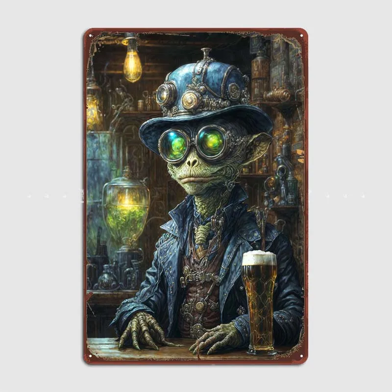 Brewing Across Galaxies Decoration for Home Decor Items Vintage Metal Signs for Wall Art Decoration Tin Plates Metal Poster Room