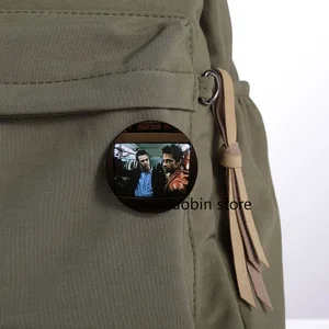 Retro Clássico Filme Fight Club Botão Pin, Personagem de Anime, Broche Dos Desenhos Animados, Emblema para Mochila, Acessórios De Decoração, Fãs, Colecionar, 58mm 8 principais vendas pins filme - №1