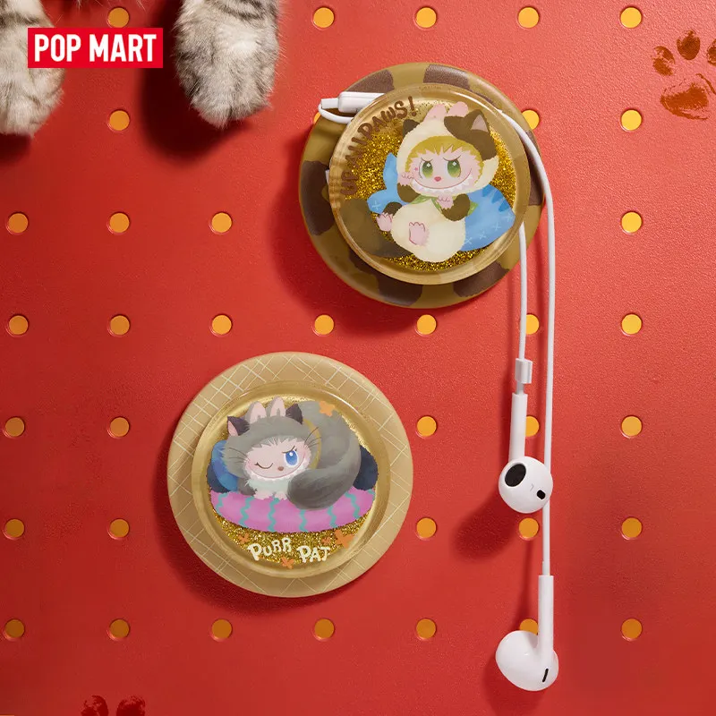 POP MART LABUBU THE MONSTERS CAT MODE ON Series Magnetic Phone Holder Mystery Box Genuine Blind Box Guess Toys Bag Ornament - view 3