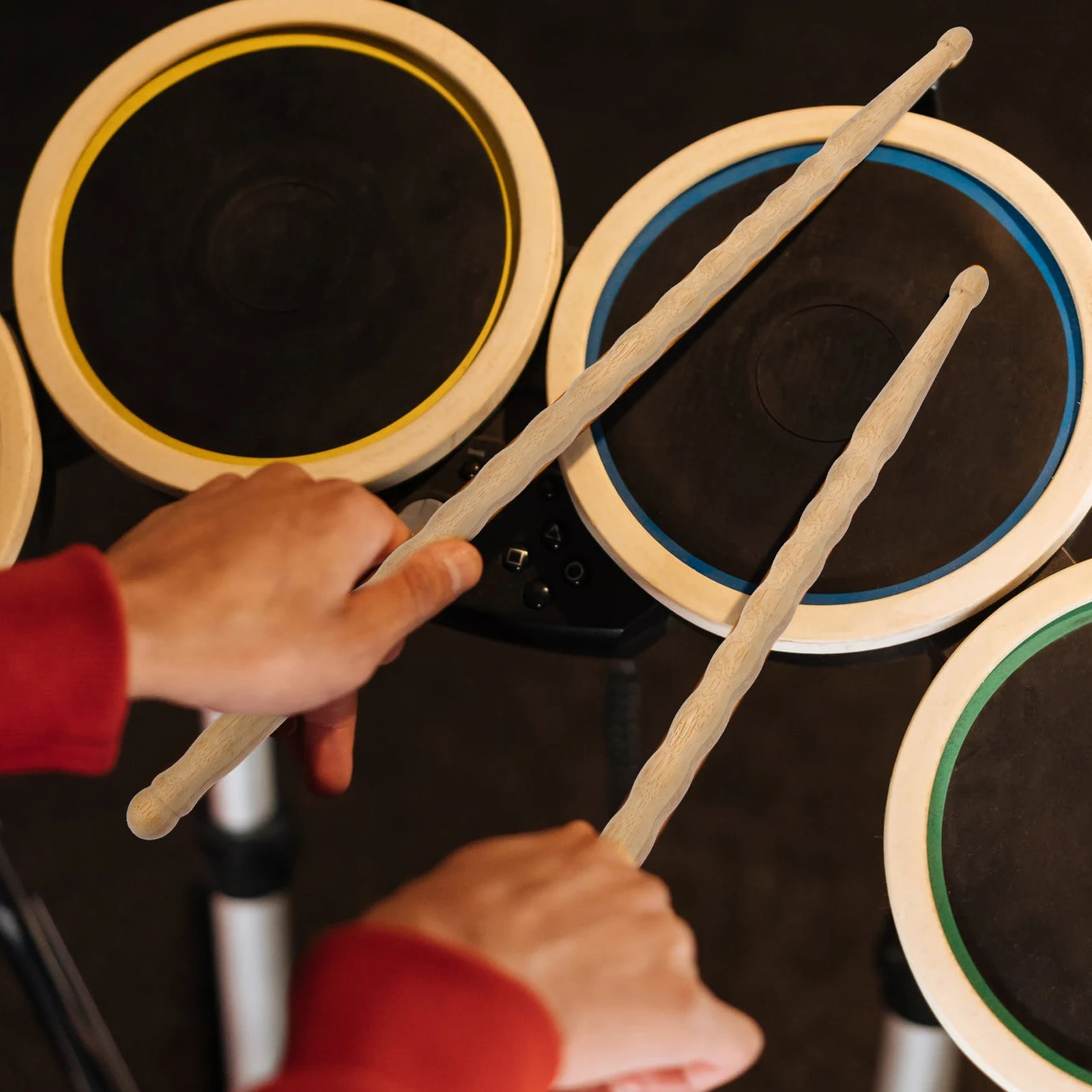 

Bamboo Drumsticks Percussion Accessories High Quality Material Comfortable Durable Suitable Various Musical Styles Gifts Friends