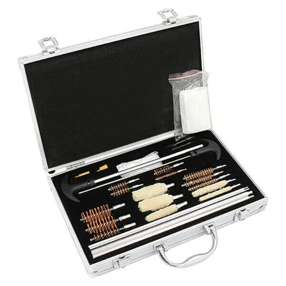 

Universal Gun Barrel Cleaning Kit Brushes Set Aluminum Tool & Case for Rifles Hanguns Shotguns for AK AK47 AR15 HK416