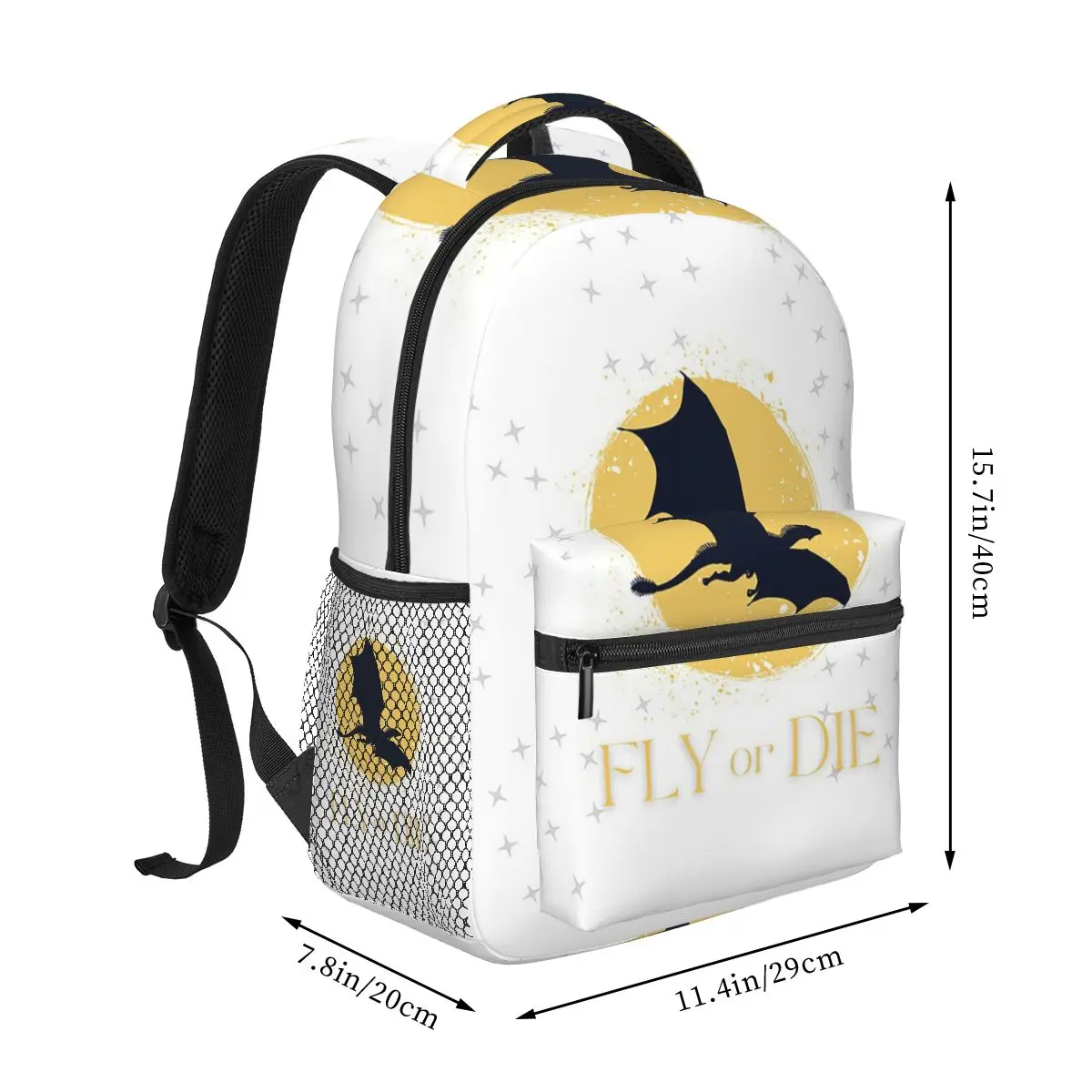 Fly Or Die Backpack Student Boys Girls BookBag Kids School Bag Computer Shoulder Bags for Men Women