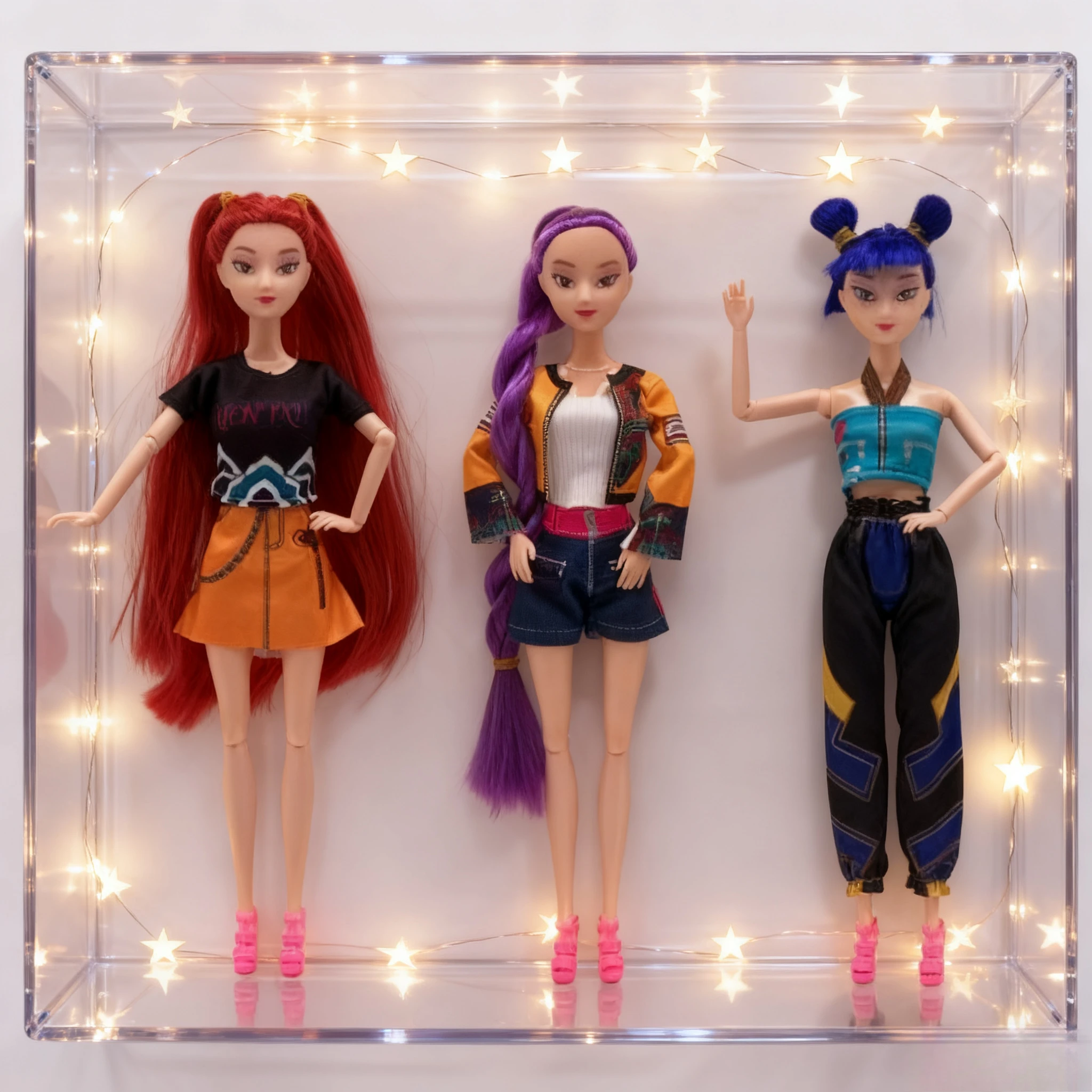 

K-POP Demon Hunters Vinyl Action Figure Rumi Zoey Mira Movable Joint Model Cosplay Dress-up Toy Collectible Gift for Kids