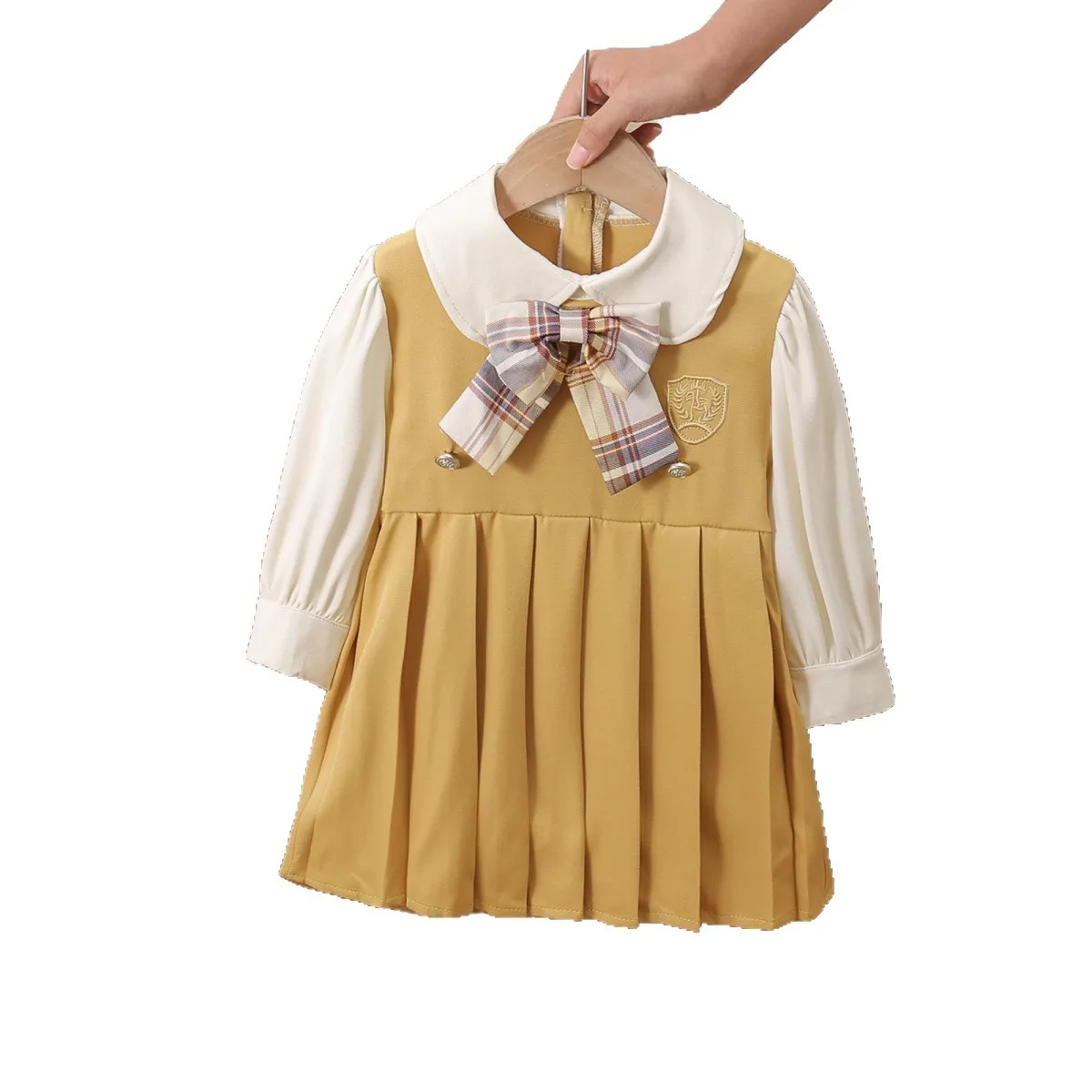 ملابس الأطفال فستان على طراز الحرم الجامعي الكوري للفتيات ملابس عصرية وأنيقة لأوائل الخريف 2025 جديد #6