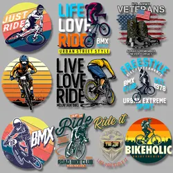 Peripheral Products for Cycling Enthusiasts Iron-on Transfers for Clothing Washable Easy to Use DIY Appliques
