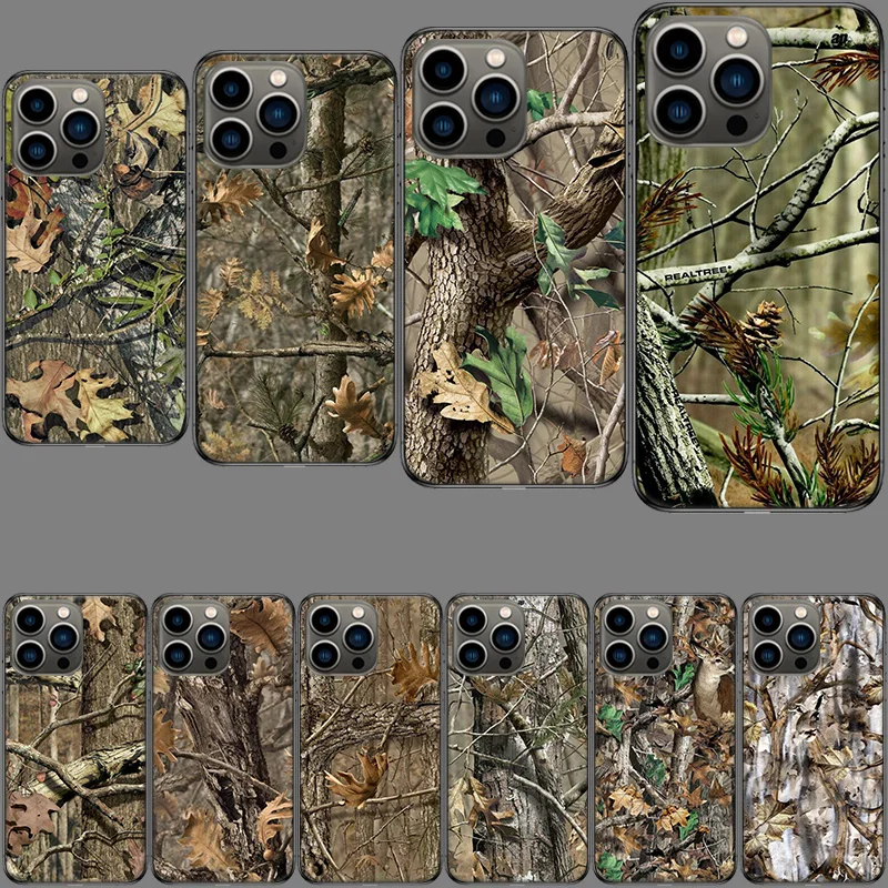 Realtree Real Tree Camo Phone Case For Apple Iphone 15+ 14 Plus 16 Pro Max 12 13 Mini 11 Pro X XS Max XR Cover Shell Coque