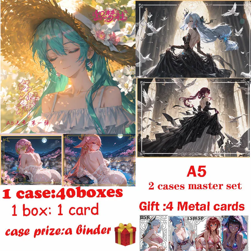 

Newest A5 Goddess collection cards " Amorous " Hobby CCG Card Trade Card Goddess Board Game Doujin Toys Board Gifts