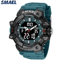 Professional Military Watch SMAEL Waterproof Man Sports Watch Chronograph Stopwatch EL Backlight Quartz Wrist Watch For Men 8080