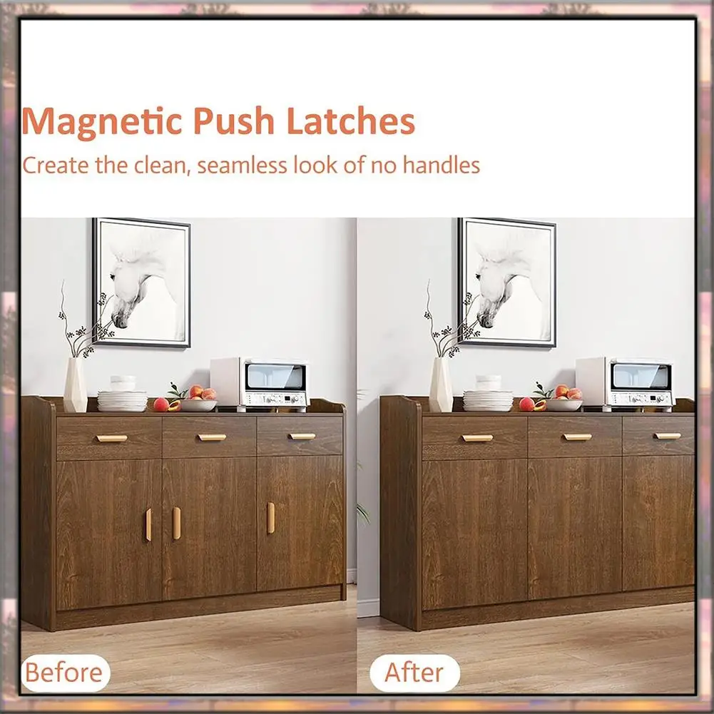 BAAZ ร้อน Push Latches Push To Open ประตูจับ Push To Close Magnetic Latch Touch เปิดสําหรับวาดตู้ครัว