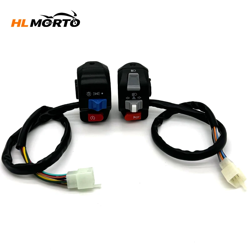 22mm 7/8 "Motorrad Lenker Schalter Not blinker Nebels chein werfer Horn Blinker Elektro start Lenker Controller-Taste