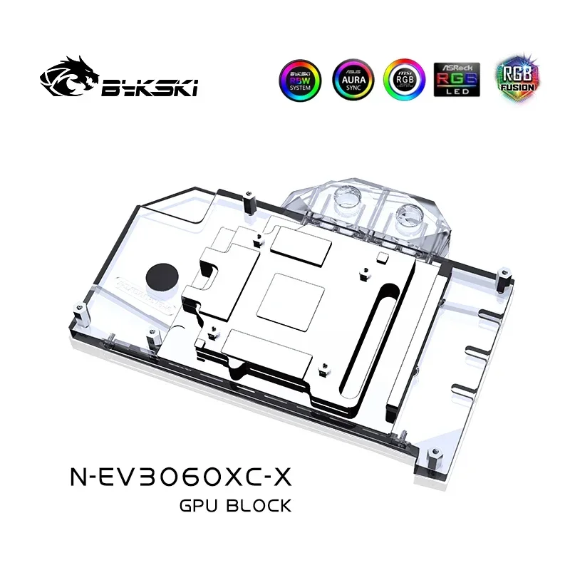 Imagem -04 - Bykski N-ev3060xc-x Bloco de Água Gpu para Evga Rtx 3060 xc 12gb Evga Rtx 3060ti xc Radiador de Placa Gráfica Refrigerador de Água Vga