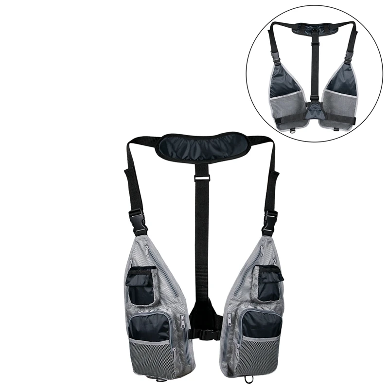 

Сетчатый дышащий жилет для рыбалки альпинизма Повседневная куртка без рукавов Регулируемая уличная