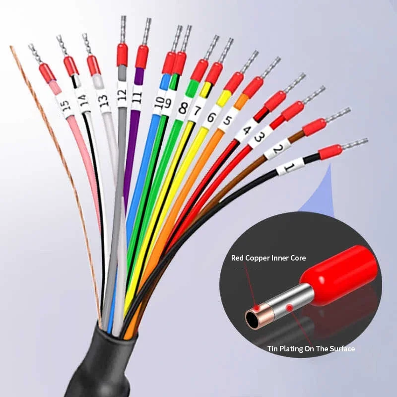 DB15 DB9 Connector Cable Gold-plated Male Female Single Head 9 15 Pin Terminal Wire Serial Port Connection Line Industrial Grade