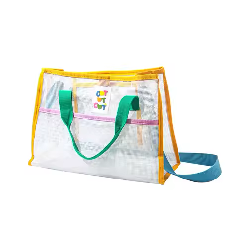 Beach Bag ins Grid Clash Washing Bag Kids Toys Storage Bag Large Capacity Travel Travel Swimming Bag Shoulder Picnic Storage Bag