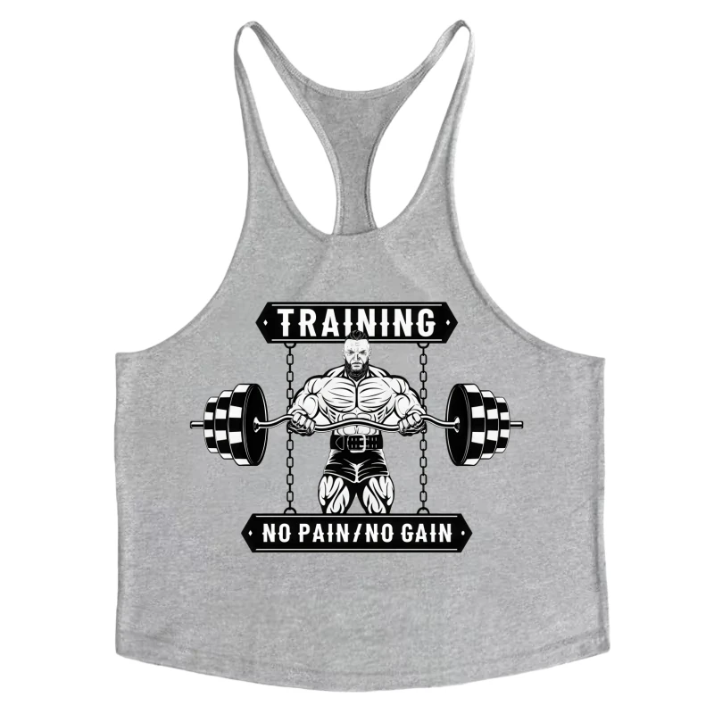Men's Cotton Sleeveless Fitness Shirt, Slim Fit Breathable Gym Tank, Bodybuilding Stringer Muscle Singlet for Gym Sessions