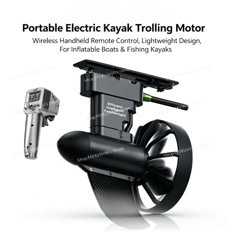 12V 24V Wireless Remote Brushless Trolling Motor Electric Underwater Propulsor for SUP Fishing Kayak Canoe Touring