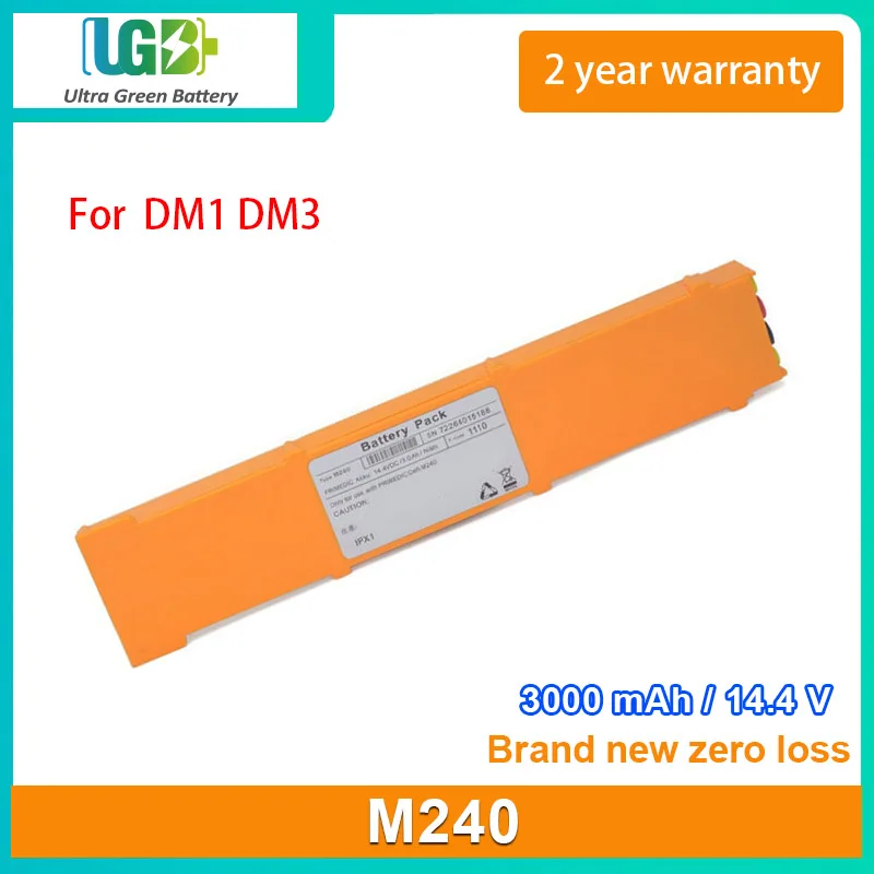 

UGB New Battery For Metrax GmbH PRIMEDIC DM1 DM3 M240 medical battery 3000mAh 14.4V