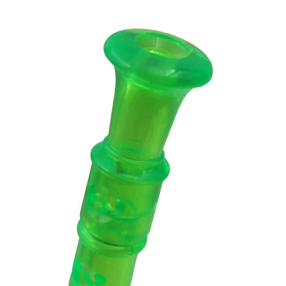 8 Hole ABS Transparent Green Recorder Flute Music Instrument for Beginners Practice Hand Flexibility Coordination