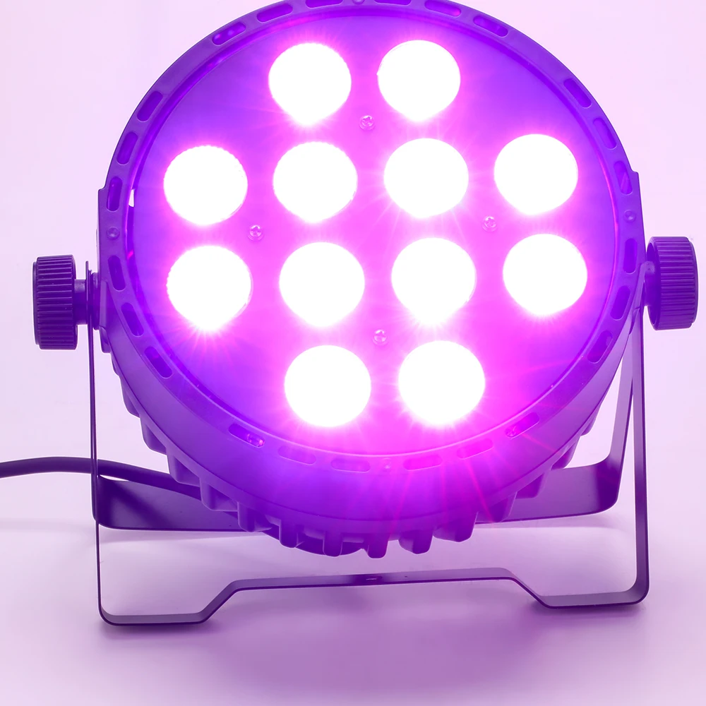

LED Par Lights - Outdoor Waterproof RGBW 4-in-1 Stage Light, 12x10W DMX Control Wash Light, Strobe Effect for Events