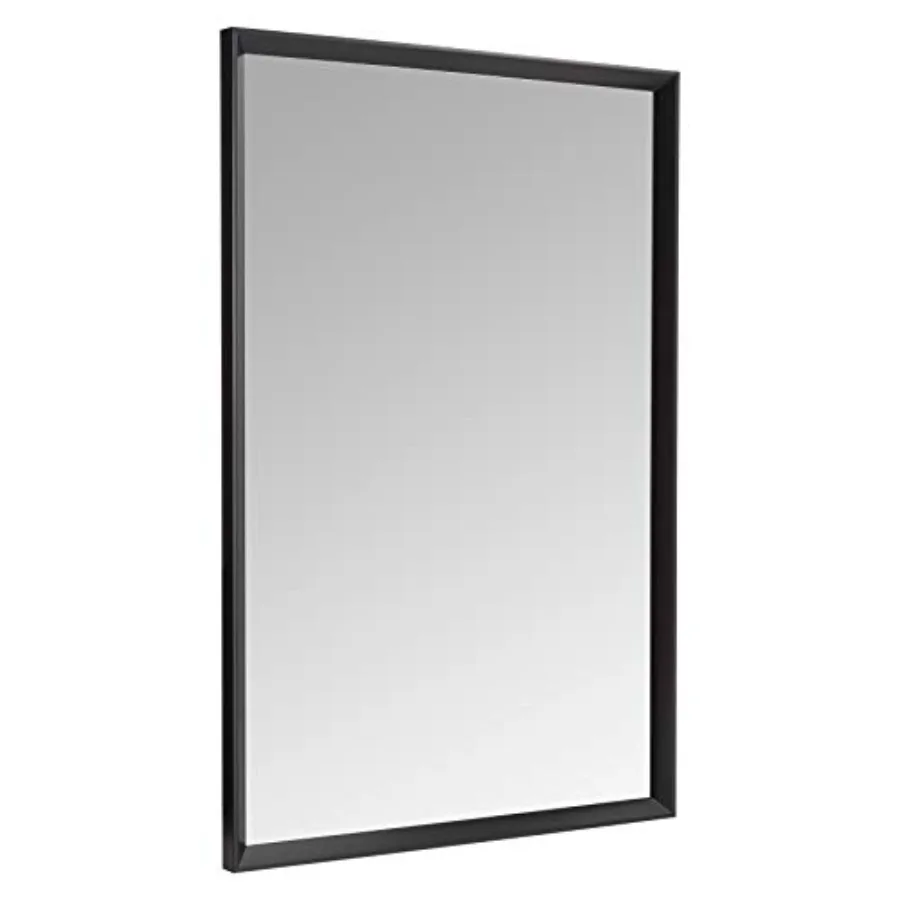 

Rectangular Wall Mount Mirror for Bedroom, Bathroom, Living Room, Entryway, 24" x 36", Trim,,Hangs Horizontally or Vertically
