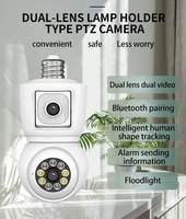 4MP UHD iCsee APP E27 Lamp Head Socket Wireless PTZ IP Dome Camera Bluetooth AI Humanoid Detection Home Security Baby Monitor