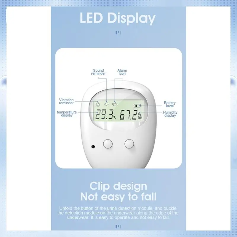 

ABRJ-Wireless Bedwetting Alarm With Receiver White For Kids Potty Training Elder Care