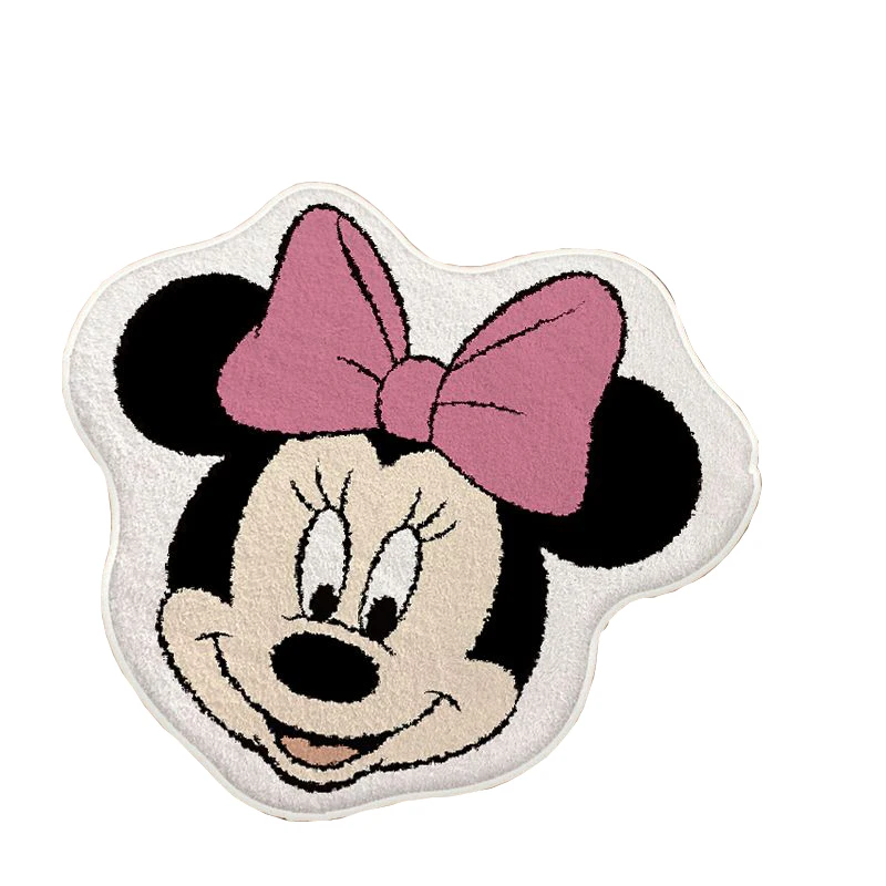 Disney Mickey Mouse Karpet Kasmir Palsu Karpet Kamar Mandi Anti Selip Kartun Donald Bebek Karpet Penyerap Bantal Ruang Keluarga Tikar Kamar Mandi
