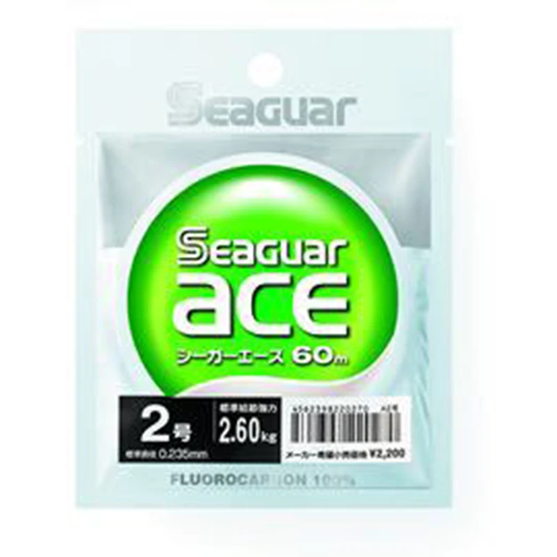 คุณภาพสูง Seaguar Carbon Line ace Green Subline 60m Super Tensile Abrasion Resistance Soft Fishing Line