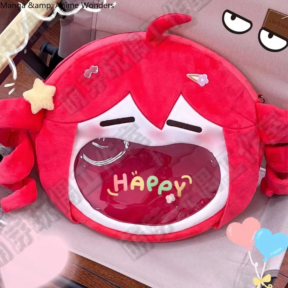 CHERRY SAUCE - Große Messenger Bag mit japanischem Herz für Cosplay, 17 - Rosa, M