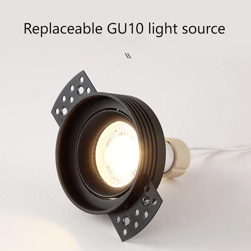 YiYing Led Downlight Embedded Borderless Spot Light GU10 MR16 Bulb No Border Ceiling Lamps 75mm For Kitchen Home Indoor Lighting