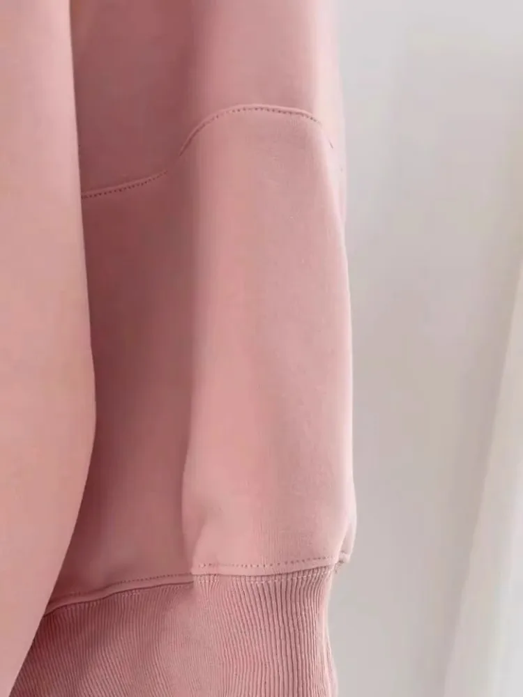 Plus size hoodie feminino fce forrado f zíper suor outono inverno thiened coreano sle casual faion topo