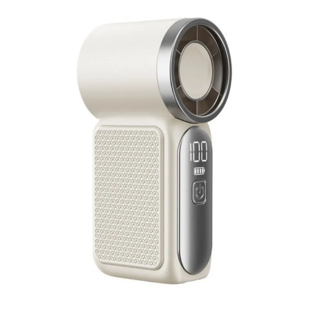 2026 New High-speed Mini Handheld Small Fan, 100 Speed Small Air Cannon USB Charging Endurance Turbo Portable Outdoor Fan image 4