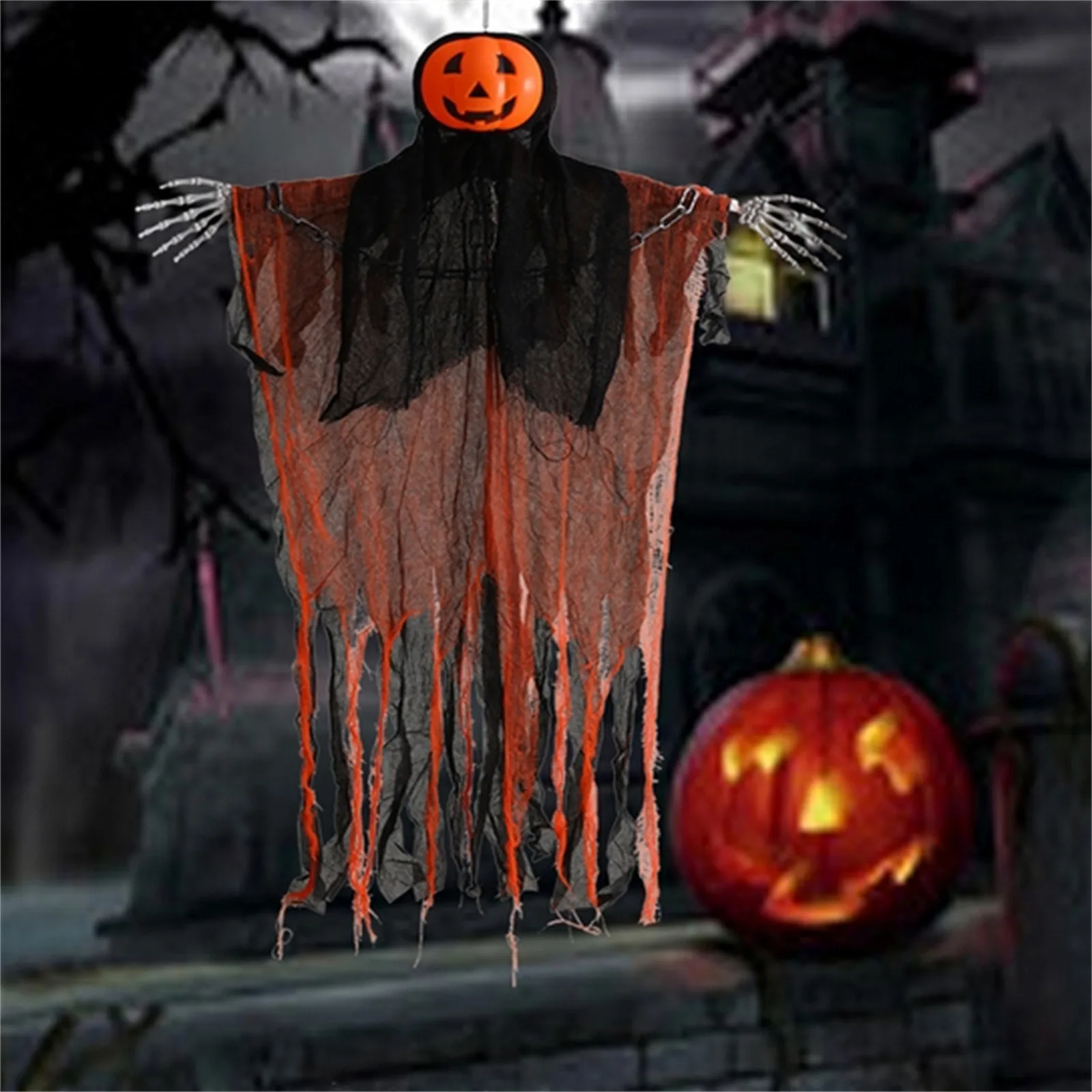 Halloween Decoration Hallow Party Pendant DIY Decoration Home Garden Scary Hanging Ghost Decoration Day of The Dead Hanging Flag