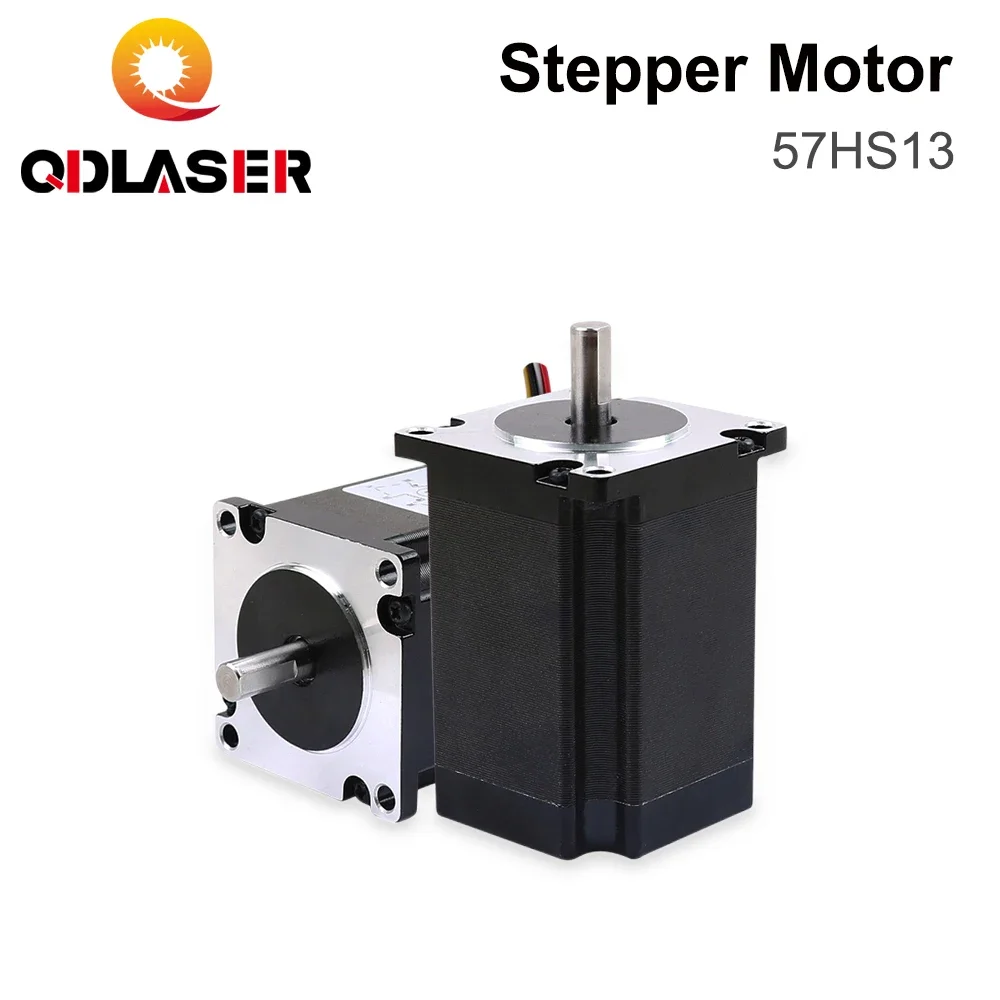 

QDLASER Leadshine 57HS13 2 phase Stepper Motor for NEMA 23 4A Length 76mm Shaft 6.35mm (0.25 inch) 1.8N.M Holding Torque