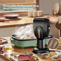 Desktop Range Hood 2 Speed USB Powered Portable Kitchen Exhaust Fan for Apartment 5V 8W Portable Range Hood