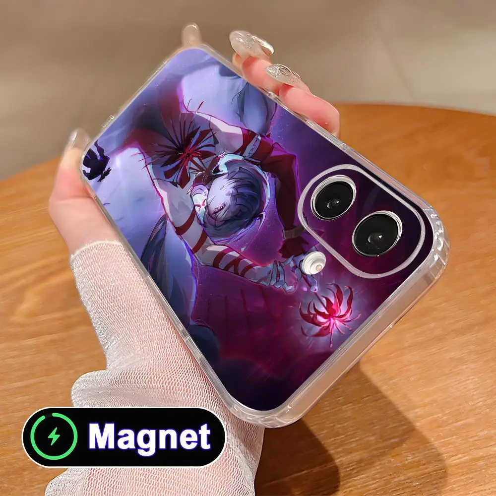 

Wuthering Waves Phrolova Phone Case for iPhone 17 16 15 14 13 12 11 Air Pro Max Plus Mini Soft TPU Clear Magnet Cover