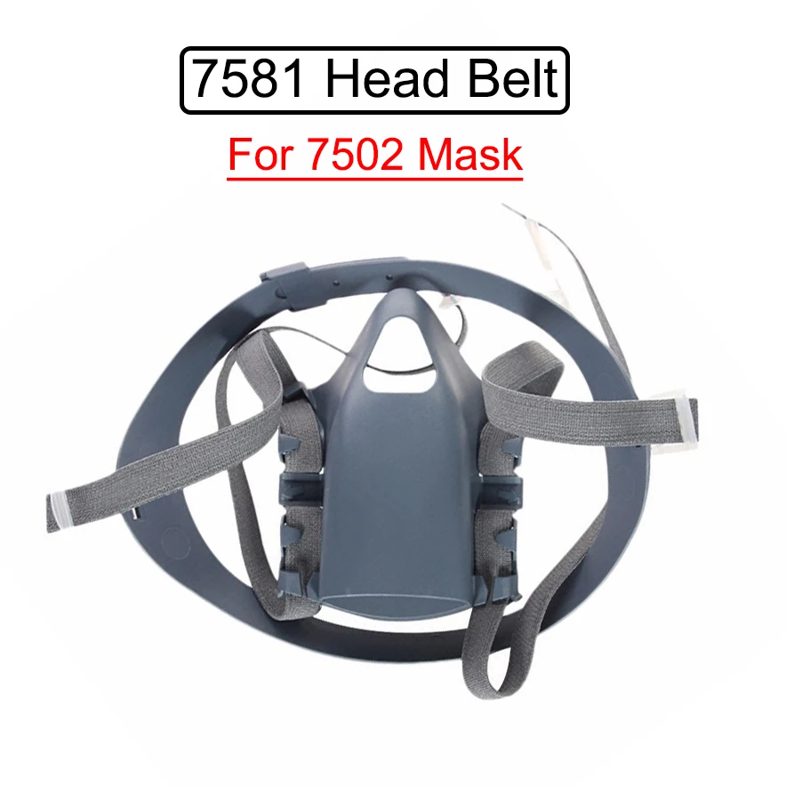 7581 Gas Mask Headband 7501/7502 Respirator Mask Replace Accessories Spandex Polyester Rubber Band Headband