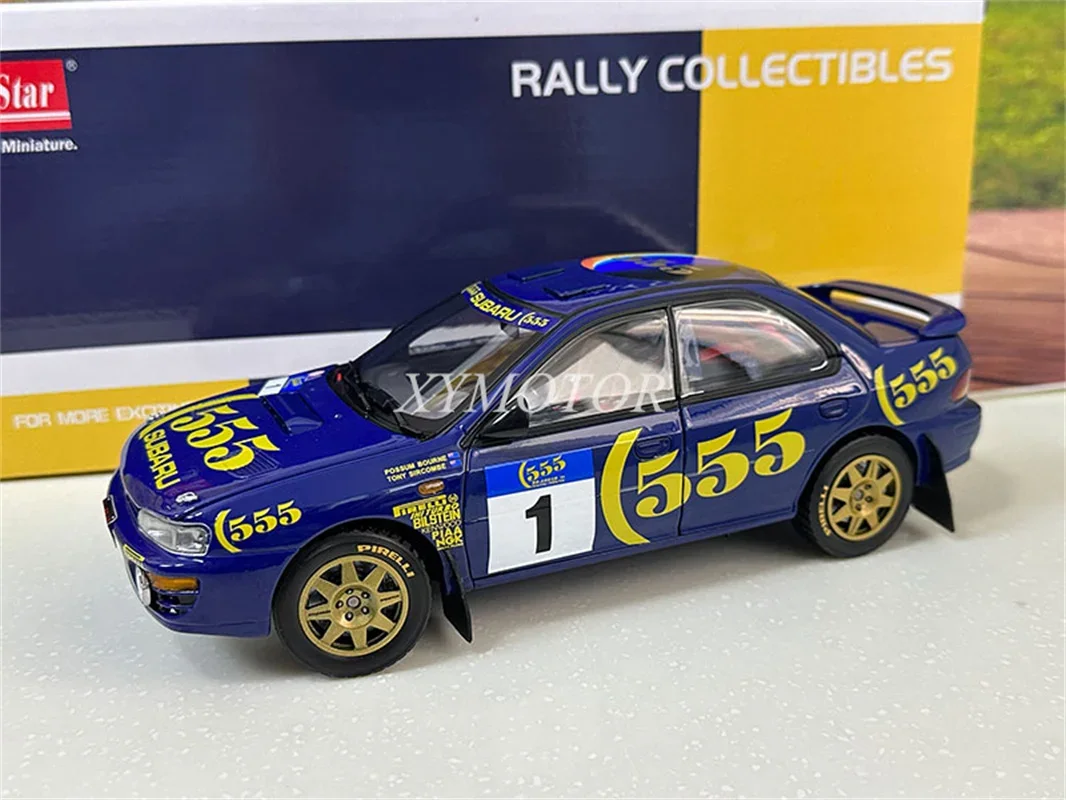 Sunstar 1/18-Modèle réduit de voiture Subaru Impreza 555 WRC 1994 1995 1996 WRC McRae, moulé sous pression, jouet, cadeau, passe-temps, présentoir, collection d'ornements